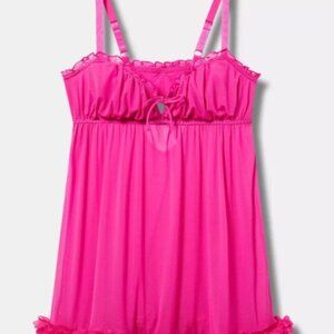 Torrid Overt Innocence Wireless Babydoll - hot pink - size 14/16, XL - worn once